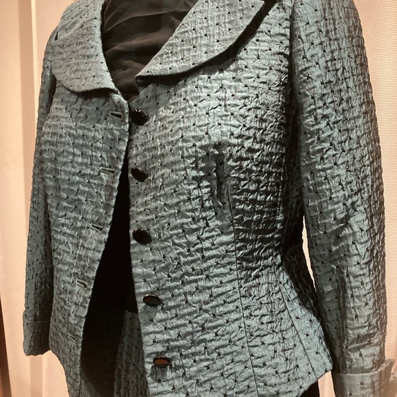 Jones New York Teal Tailored Jacket and Skirt NWOT - Picture 5 of 8